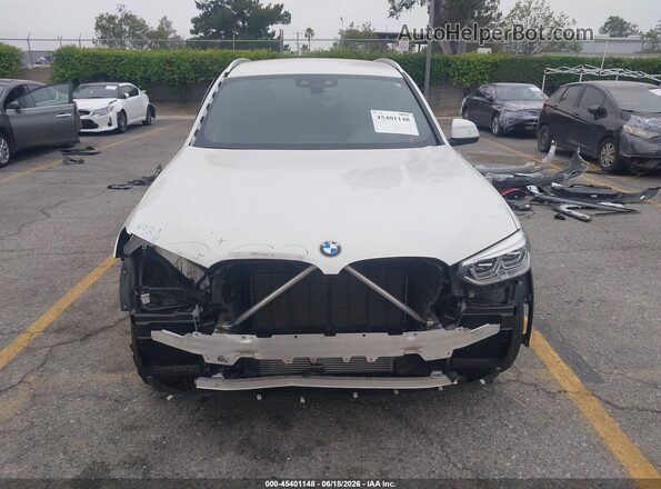 5UXTY3C00M9G04041 2021 BMW X3 White Вид задньої частини салону