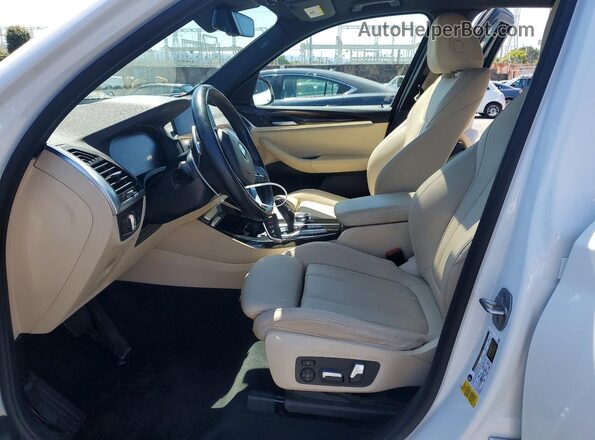5UXTY3C00M9H83259 2021 BMW X3 White 