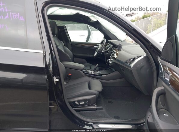 5UXTY3C02M9E37228 2021 BMW X3 Black Սալոնի դիմացի տեսք