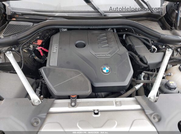 5UXTY3C02M9E37228 2021 BMW X3 Black Հետևի տեսք