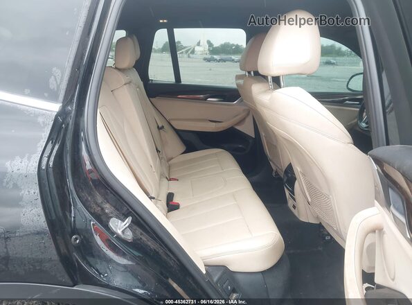 5UXTY3C03LLU71726 2020 BMW X3 Black VIN კოდის სტიკერის ხედი