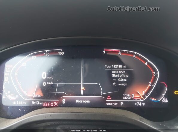 5UXTY3C03LLU71726 2020 BMW X3 Black უკანა სავარძლების ხედი