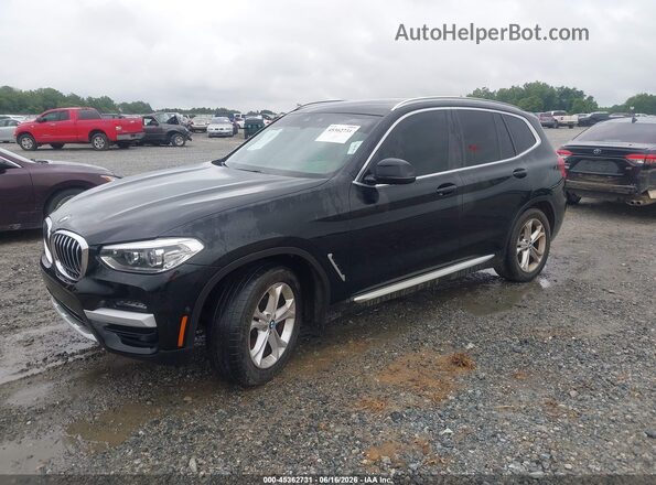 5UXTY3C03LLU71726 2020 BMW X3 Black წინა მარცხენა ხედი სამი მეოთხედიდან