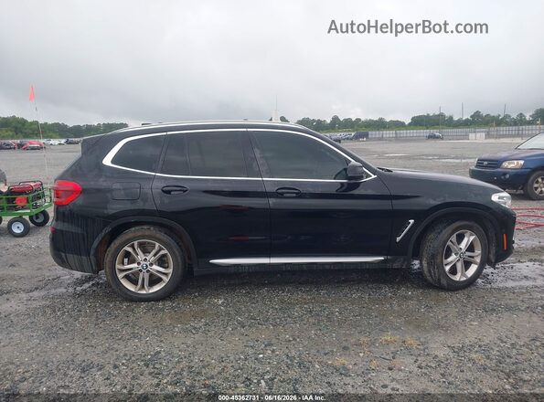 5UXTY3C03LLU71726 2020 BMW X3 Black უკანა სალონის ხედი