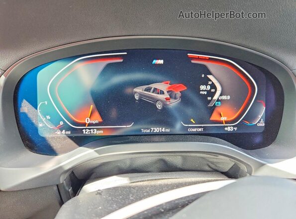 5UXTY3C03LLU72178 2020 BMW X3 Black 