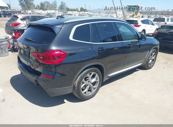 5UXTY3C03M9G70793 2021 BMW X3 Black Trasero derecho