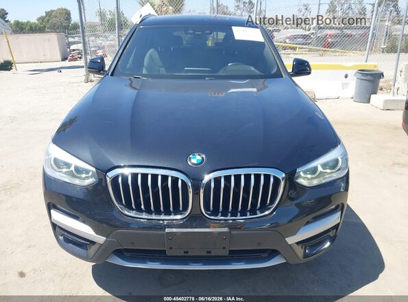 5UXTY3C03M9G70793 2021 BMW X3 Black Vista del cuadro de instrumentos