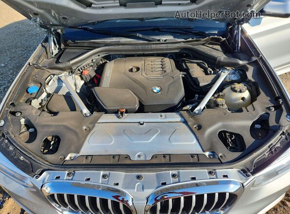 5UXTY3C03M9H21922 2021 BMW X3 Silver Вид підкапотного простору