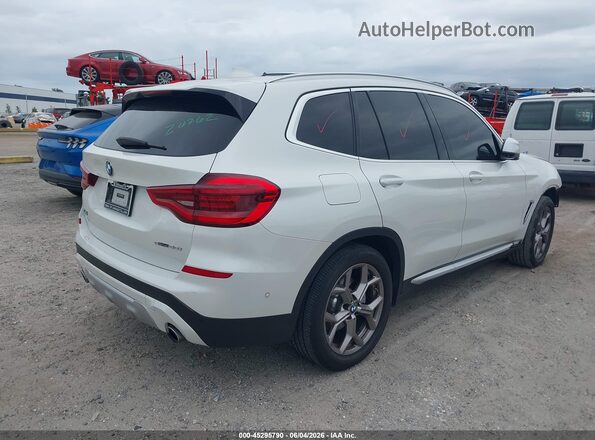 5UXTY3C03M9H28062 2021 BMW X3 White Rear right