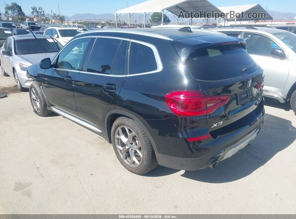 5UXTY3C03M9H51194 2021 BMW X3 Черный Задняя левая четверть