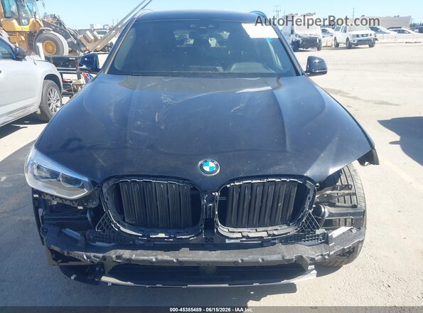 5UXTY3C03M9H51194 2021 BMW X3 Черный Вид задней части салона