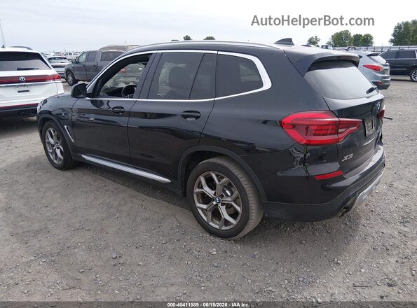 5UXTY3C03M9H98855 2021 BMW X3 Черный Задняя левая четверть