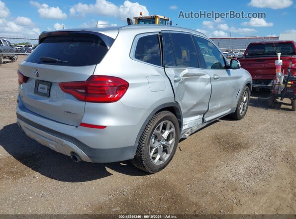5UXTY3C04L9D67861 2020 BMW X3 Silver უკანა მარჯვენა