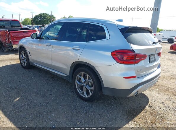 5UXTY3C04L9D67861 2020 BMW X3 Silver უკანა მარცხენა