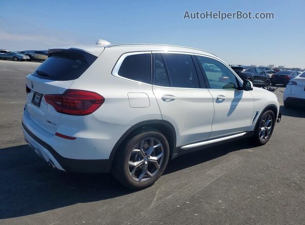 5UXTY3C04M9F43311 2021 BMW X3 White 
