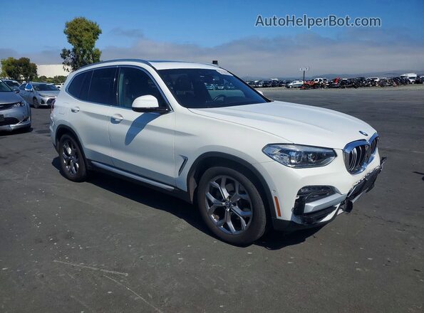 5UXTY3C04M9F43311 2021 BMW X3 White 