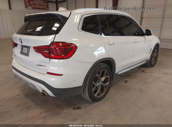 5UXTY3C04M9F50291 2021 BMW X3 White Задня права чверть
