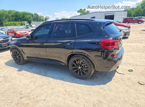 5UXTY3C04M9F70315 2021 BMW X3 Black Հետևի ձախ