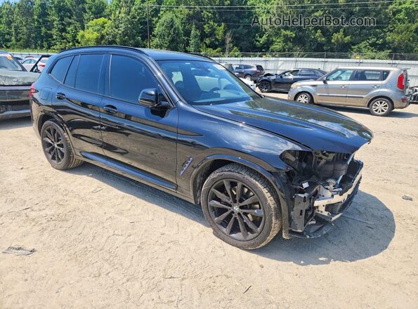 5UXTY3C04M9F70315 2021 BMW X3 Black Առջևի աջ