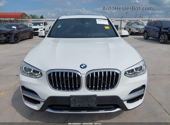 5UXTY3C05L9D67982 2020 BMW X3 White Vista del cuadro de instrumentos