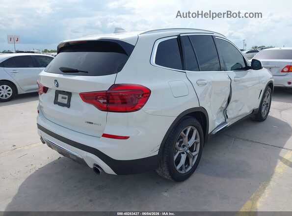 5UXTY3C05L9D67982 2020 BMW X3 White Trasero derecho