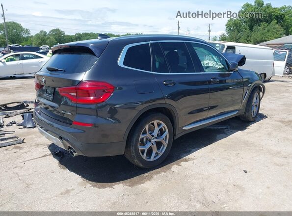 5UXTY3C05L9D68159 2020 BMW X3 Black Trasero derecho