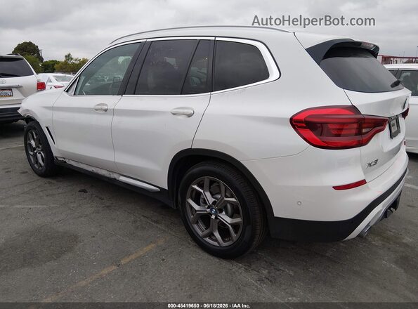 5UXTY3C05M9D79213 2021 BMW X3 White უკანა მარცხენა