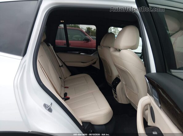 5UXTY3C05M9D79213 2021 BMW X3 White VIN კოდის სტიკერის ხედი