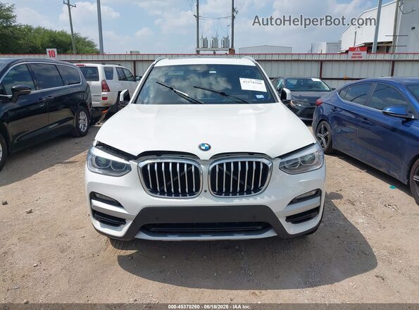 5UXTY3C06L9C60696 2020 BMW X3 White Widok zestawu wskaźników