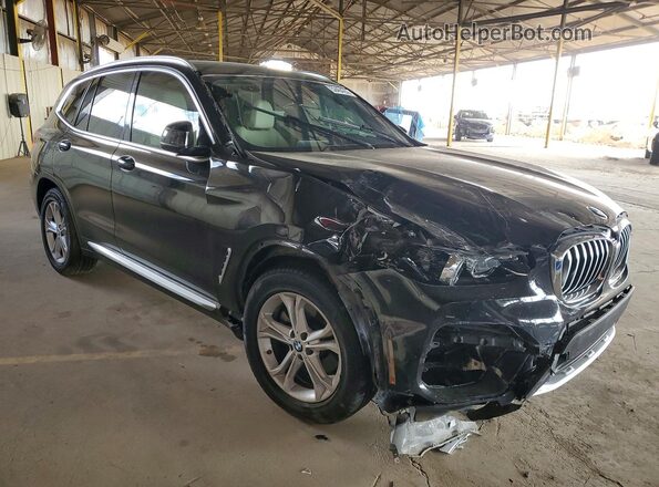 5UXTY3C06LLU72076 2020 BMW X3 Black Առջևի աջ