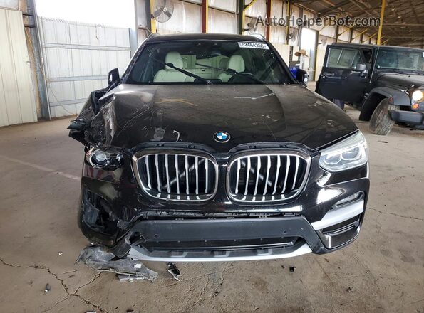 5UXTY3C06LLU72076 2020 BMW X3 Black Դիմացի տեսք