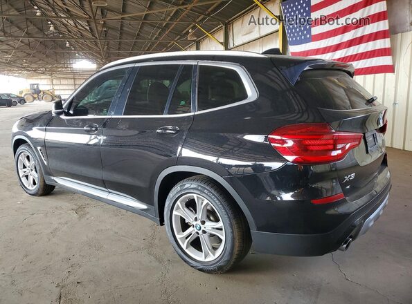 5UXTY3C06LLU72076 2020 BMW X3 Black Հետևի ձախ