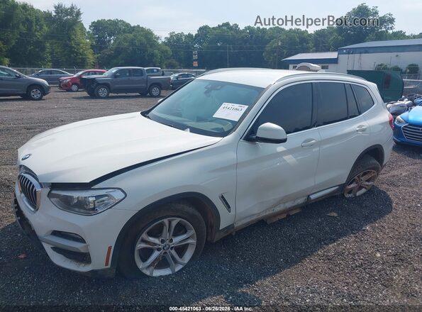 5UXTY3C06M9E33375 2021 BMW X3 White Դիմացի տեսք