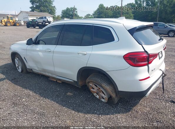 5UXTY3C06M9E33375 2021 BMW X3 White Հետևի ձախ