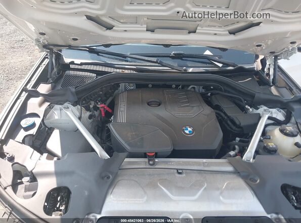 5UXTY3C06M9E33375 2021 BMW X3 White Հետևի տեսք