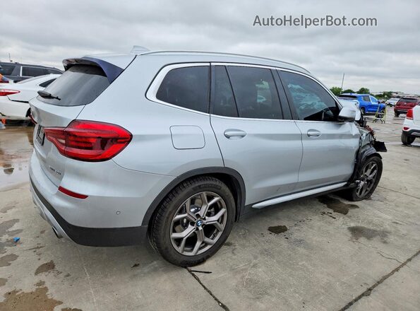 5UXTY3C06M9G76989 2021 BMW X3 Silver Rear right