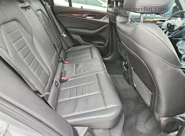 5UXTY3C06M9G76989 2021 BMW X3 Silver Rear seats view