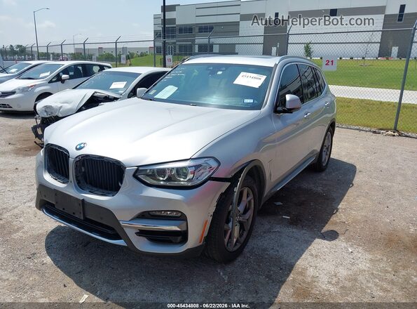 5UXTY3C07L9C73392 2020 BMW X3 Silver Przód lewy