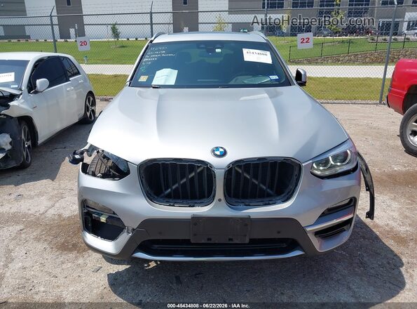 5UXTY3C07L9C73392 2020 BMW X3 Silver Widok zestawu wskaźników