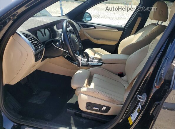 5UXTY3C07M9H38092 2021 BMW X3 Black წინა სალონის ხედი