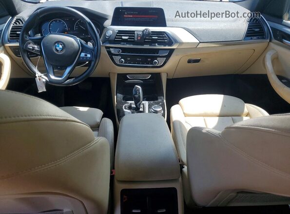5UXTY3C07M9H38092 2021 BMW X3 Black წინა პანელის ხედი