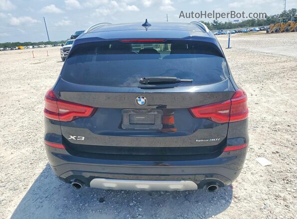 5UXTY3C07M9H38092 2021 BMW X3 Black უკანა ხედი