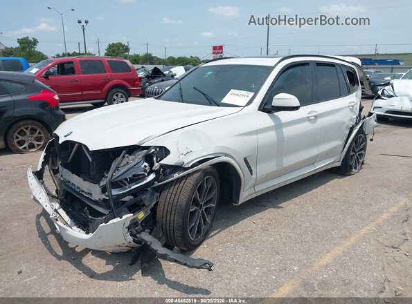 5UXTY3C09M9F22891 2021 BMW X3 White Front left