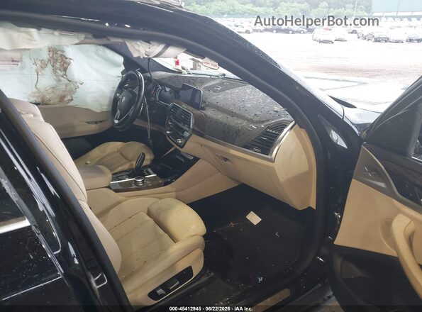 5UXTY3C0XLLU71299 2020 BMW X3 Black Front interior view