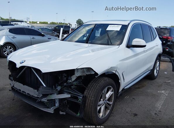 5UXTY5C00L9B29887 2020 BMW X3 White Передня ліва чверть