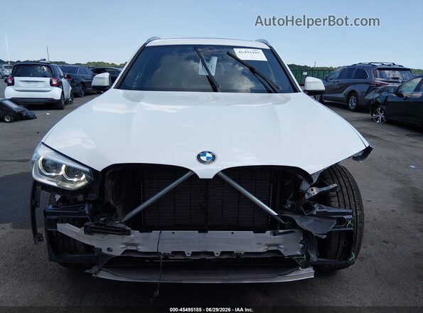 5UXTY5C00L9B29887 2020 BMW X3 White Вид спереду