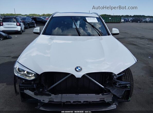 5UXTY5C00L9B29887 2020 BMW X3 White Вид щитка приладів
