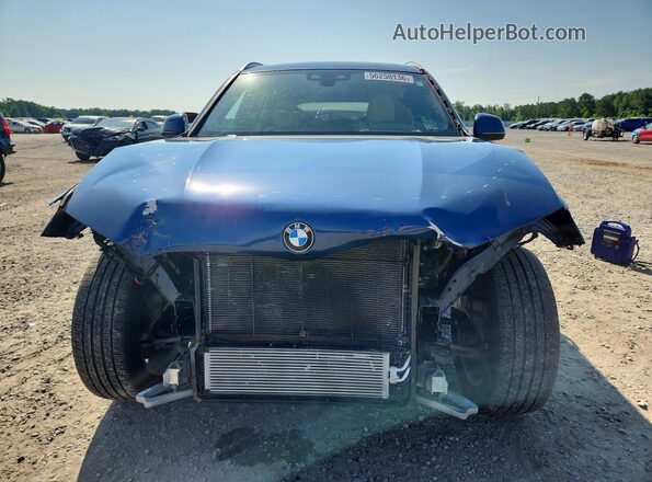 5UXTY5C00M9E37840 2021 BMW X3 Blue Front view