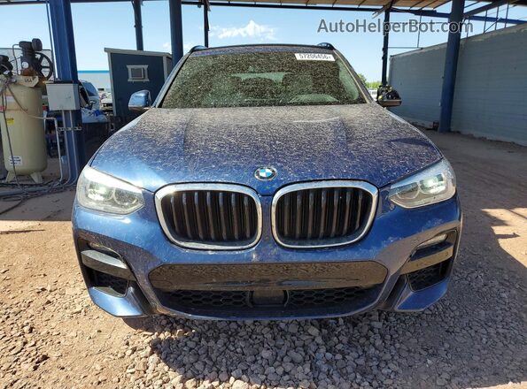 5UXTY5C01L9D20007 2020 BMW X3 Blue Widok z przodu