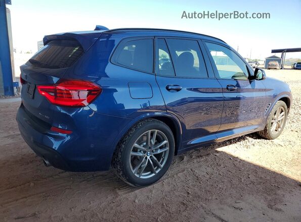 5UXTY5C01L9D20007 2020 BMW X3 Blue Tył prawy